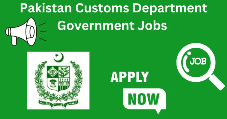 Pakistan Customs Department Government Jobs