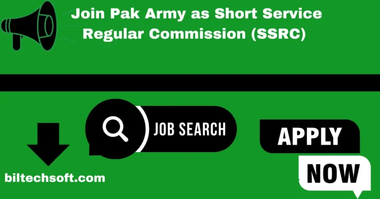 Join Pak Army as Short Service Regular Commission (SSRC)