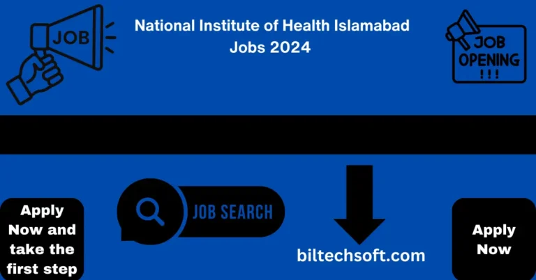 National Institute of Health Islamabad Jobs 2024