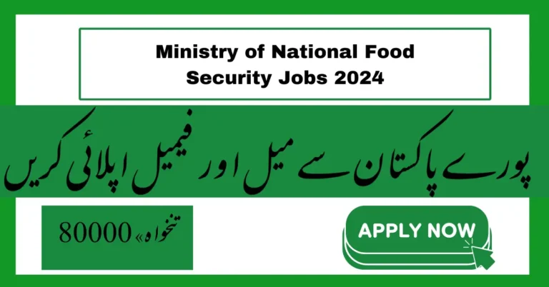 Ministry of National Food Security Jobs 2024